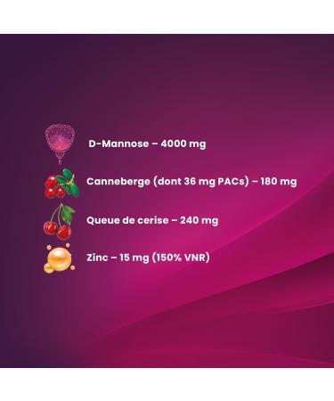 Santarome - Cys'calm D-Mannose Flash - Compl ment alimentaire confort urinaire - Canneberge queue de Cerise - 10 sachets - Made In France - Buy Online on GoSupps.com