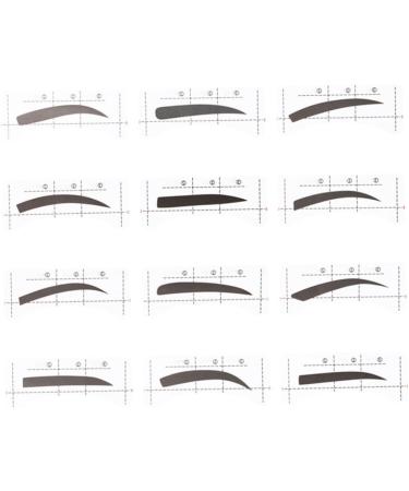 Didiseaon 12pcs 48 Eyebrow Template Stickers Eyebrow Grooming Stencils Eyebrow Sticker Eyebrow Card - Buy Online on GoSupps.com