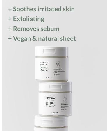 Heartleaf Soothing Moisture Pad - 80% Heartleaf & Niacinamide for Acne Relief - 70 Pads | International Shipping - Buy Online on GoSupps.com