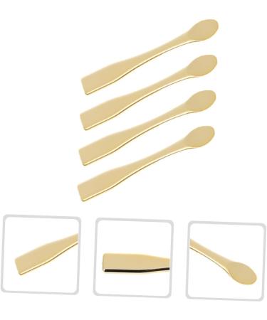 Beavorty 12pcs face spatula mini cosmetics spatula abs spatula makeup cosmetics applicator 6.00X0.70X0.70CM Golden - Buy Online on GoSupps.com