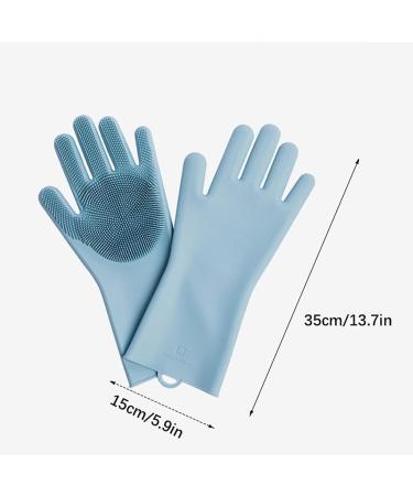 Oven Mitts Heat Resistant Silicone Cleaning Gloves Kitchen Oven Gloves Waterproof Housework Gloves Laundry Dish Scrubbing Pot Cleaning Fruit Gloves 2pcs for Grilling/Cooking/Baking/BBQ (Color : A) - Buy Online on GoSupps.com