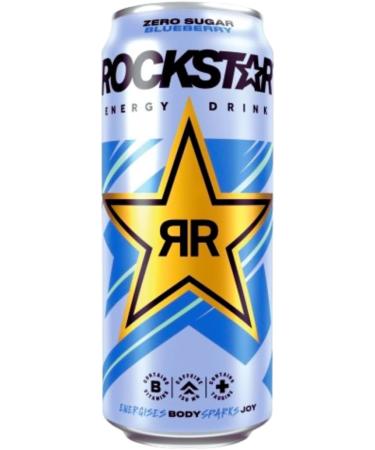 Rockstar Sugar Free Energy Drink Blueberry RRP Price Marked (12x500ml) Blueberry 12x500ml - Buy Online on GoSupps.com