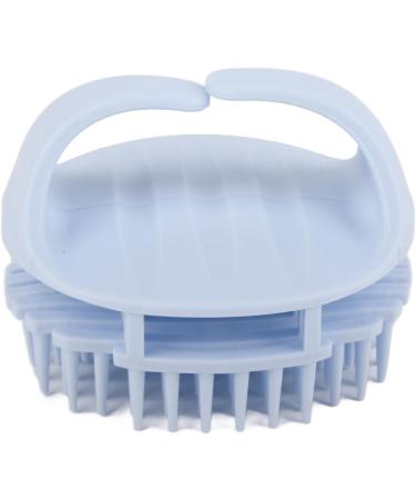 Shop Light Blue Scalp Massager & Shampoo Brush - Soft Silicone Grooming Comb for All Hair Types | International Shipping Available - Buy Online on GoSupps.com