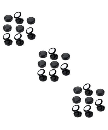 Beavorty Eyeshadow Palette 24 Pcs makeup samples makeup containers cosmetic travel containers Round Eyeshadow Holder eyeshadow 3.8*3.8cmx3pcs Blackx3pcs