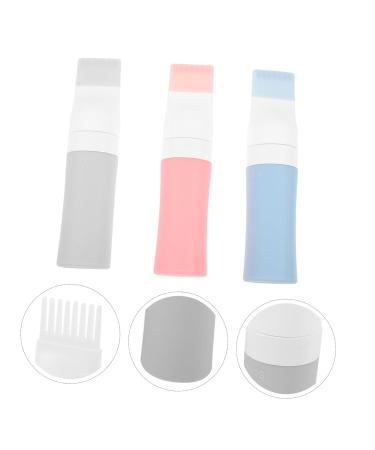 FRCOLOR 3 Pcs Silicone Hair Dye Comb & Oil Bottle Set - Perfect for Hair Coloring & Root Application - Anti-fall PP Materials - International Shipping Available - Buy Online on GoSupps.com