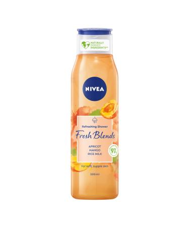 NIVEA Fresh Blends Apricot Shower Gel (300ml) Apricot-Scented Women's Shower Gel Vegan Shower Gel Made with Natural Apricot and Mango Juice and Plant-Based Milk Apricot Scented - Buy Online on GoSupps.com