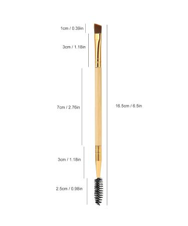 Double Ended Eyebrow & Eyelash Brush - Angled Brow Makeup Tool for Perfect Eyebrows & Lashes - Buy Online on GoSupps.com