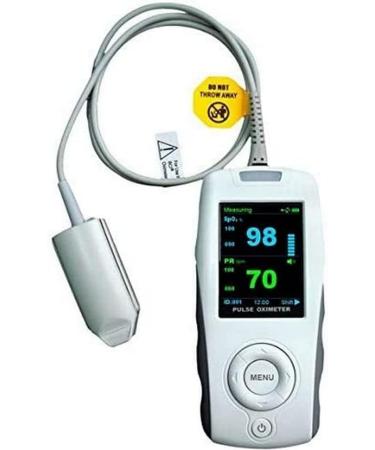Mobiclinic Finger Pulse Oximeter MD300K2 - Portable Lightweight Non-Invasive Adult Monitoring with Plethysmographic Wave & 24-Hour Autonomy - International Shipping Available - Buy Online on GoSupps.com