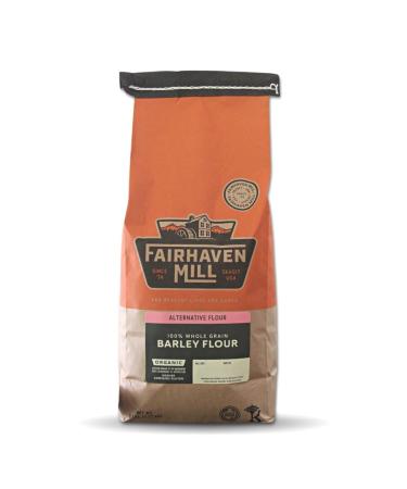Fairhaven Mill 100% Organic Whole Grain Barley Flour - 5-lbs - Beta-Glucans Non-Wheat Flour - Mild Flavor - 8507 5-lbs.