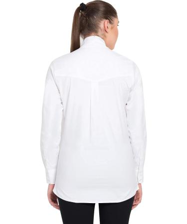 TuffRider Women's Starter Long Sleeve Show Shirt - Size 32 White - Buy Online on GoSupps.com