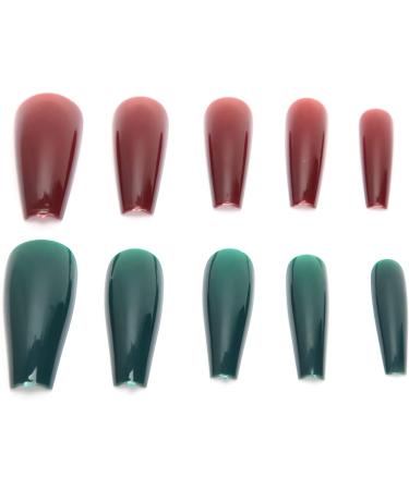 Solid Color Fake Nails Colorful False Nails Pure Color Full Cover Nail Tip Artificial Fake Nails Long Full Coverage False Nails French Nail Acrylic Fake Nails (04) - Buy Online on GoSupps.com