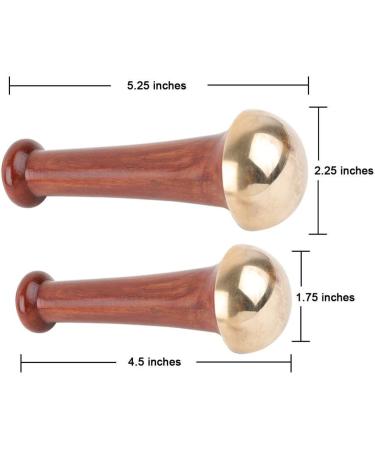 HealthandYoga(TM) Kansa Face and Foot Massager - Ayurvedic Bronze Benefits for Restoring Luster and Detoxification - Small Size - Buy Online on GoSupps.com