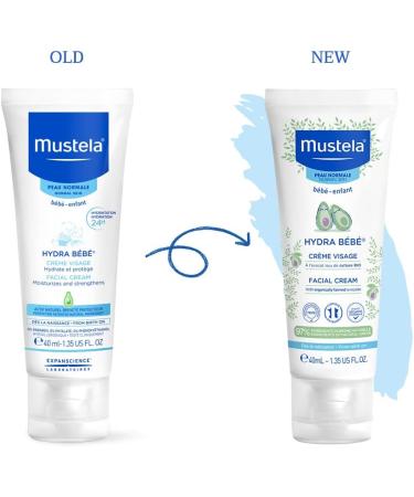 Mustela Hydra Bebe Facial Cream 40ml | Gentle Moisturizer for Newborns and Infants - Buy Online on GoSupps.com