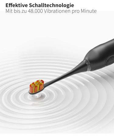 Zahnheld Super Set: Electric Sound Toothbrush Gero & Aquadent Oral Shower | Brush Head & Travel Case Included | Effective Black & White Tooth & Interdental Cleaning - Buy Online on GoSupps.com