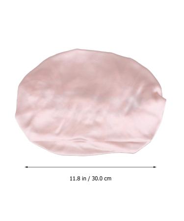 LEORX Satin Sleep Cap - Lace Decor Soft Silk Night Bonnet for Women (Pink) - Buy Online on GoSupps.com