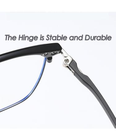 Shop Fashionable Blue Light-Blocking Reading Glasses for Men & Women | Titanium Frame 2.5x Magnification - Buy Online on GoSupps.com