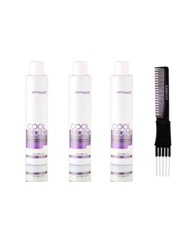 yper Affinage Cool Blonde Conditioner (8.5 oz) with Teasing Comb Pack 3