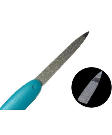 3pcs Stainless Steel Folding Nail File Set - Double Sided Professional Tool for Easy Nail Care - Men and Women (Random Color) - Buy Online on GoSupps.com