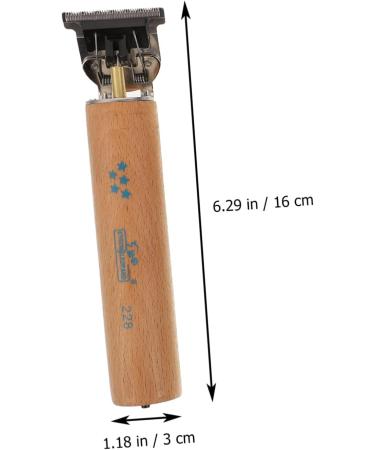 Beatifufu 1 Set T-Type Electric Pusher Electric Barber Scissors for Barber Mens Detail Trimmer Useful Trimmer Barber Clipper Electric Men Wooden - Buy Online on GoSupps.com