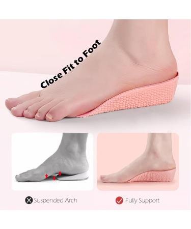 JADE KIT Height Increase Insoles for Women - 0.6IN Pink Orthopedic Gel Cushions for Arch Support & Heel Lift - Size 8-10 - Buy Online on GoSupps.com