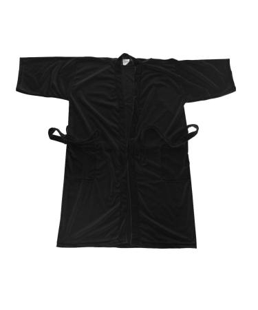 Canyon Rose Cloud 9 Men's Spa Bathrobe Plush Microfiber Black Sea XL