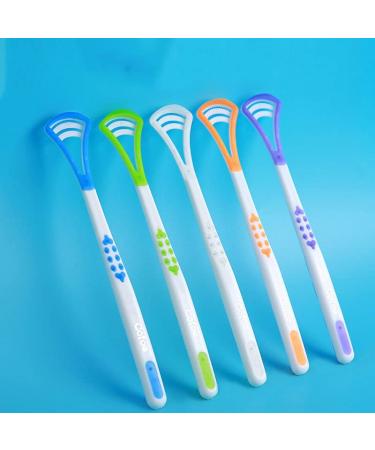 Soydan three-part silicone-tongue scraps tongue scraping brush tongue scraping for adults and children portable tongue scraps for removal of bad breath artifact color randomly 3/577