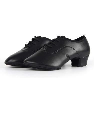 JUODVMP Men's Black Dance Shoes - Modern Latin Jazz Salsa Tango & Ballroom - Buy Online on GoSupps.com