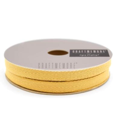 CRAFTMEMORE 1 Inch Twill Tape Fabric Ribbon - 18 Yards (Mustard Yellow) - Buy Online on GoSupps.com
