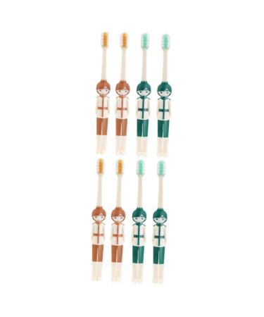 Doitool 8 STK Children's toothbrush toothbrushes for children kids toothbrush dentistbrush travel toothbrush travel toothbrush toothbrush for daily use travel children toothbrush manual