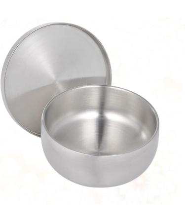 Frcolor 3-Piece Metal Stand Set - Polished Silver Shell Salon Gift | Stainless Steel Razor Holder | Bathroom Organizer 11x11x6.5cm - Buy Online on GoSupps.com