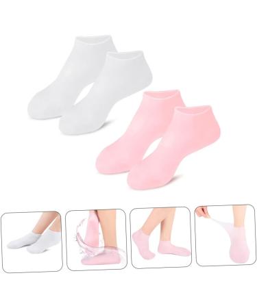 Beavorty 4 Pairs Exfoliating Moisturizing Socks Hydrating Socks Moisturising Socks Hydrating Foot mask Dressy Heels for Women Non Socks Foot Care for Women moisturizing Socks for Foot Care - Buy Online on GoSupps.com