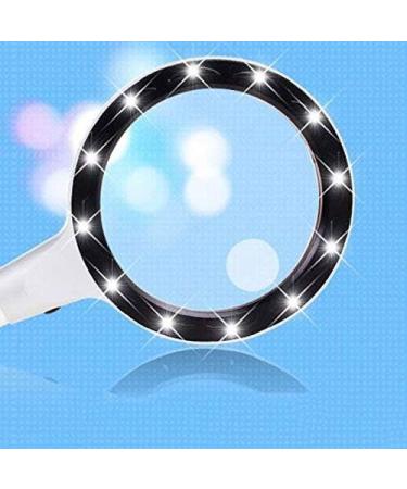 10 Times Hand-Held Magnifying Glass Led20 Times with Lamp Elderly Hd Optical Lens Reading Reading Lofty Ambition - Buy Online on GoSupps.com