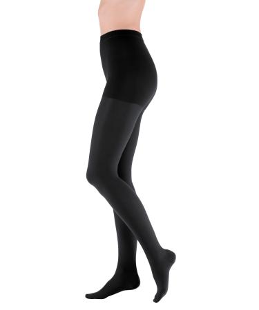 Medi Medive plus compression tights unisex |Medical compression stockings CCL2 for women and men |Black |Size II |closedTime |short