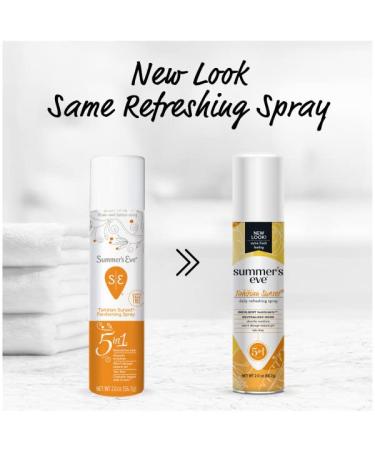 Summer's Eve Freshening Spray 2oz Tahitian Sunset - Pack of 3 - Buy Online on GoSupps.com