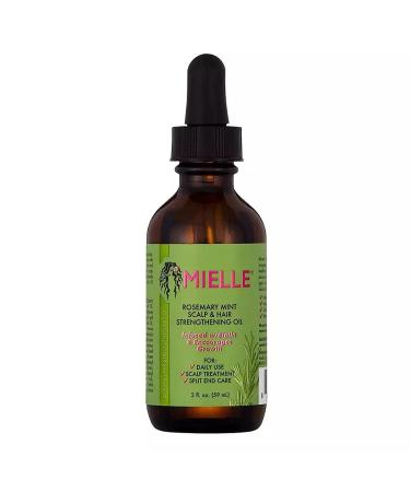 Mielle Rosemary Mint Scalp & Hair Strengthening Oil With Biotin And Essential Oils Nourishing Treatment For Split Ends Hair Growth & Dry Scalp Safe For All Hair Types 2 - Fluids Ounces