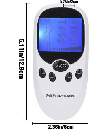 TENS Device for Pain Therapy - 2 Channels Muscle Stimulator with 8 Electrodes Pads | Effective Muscle Building & Pain Relief - Buy Online on GoSupps.com