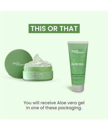 Earth Rhythm Organic Aloe Vera Gel Calming & Hydrating for Face & Hair 3.5 oz - Buy Online on GoSupps.com