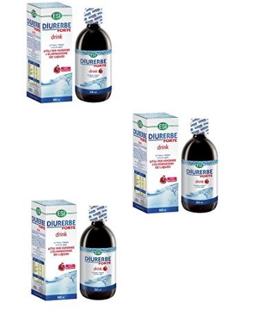 3 DIURERBE FORTE DRINK GUSTO MELOGRANO 500 ML DRINKING AND PURIFYING FOOD INTEGRATOR