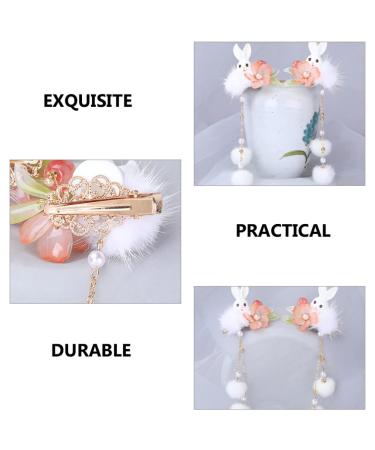 2023 Chinese New Year Plush Bunny Hair Clips - Cute Animal Hair Accessories for Women and Girls | Easter Gifts - Buy Online on GoSupps.com
