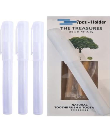 Organic Miswak Stick 7 Pcs with Holder - Natural Teeth Cleaning Sticks for Whitening and Disinfectant - Buy Online on GoSupps.com