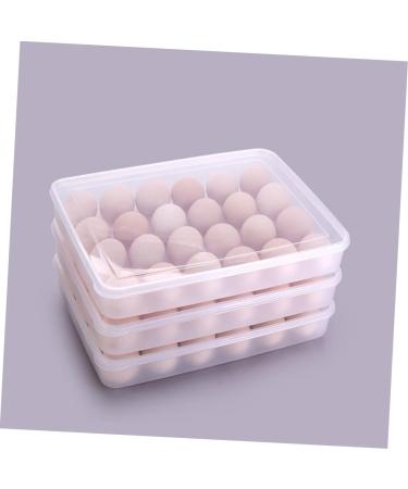 Zerodeko Covered Egg Holder 24 Egg Storage Container Fridge Containers Egg Rack for Refrigerator Egg Holder Tray Food re-usable - Buy Online on GoSupps.com