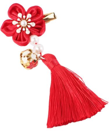 ABOOFAN 2 Pairs Chinese Style Hairpins Tassel Hair Clips Hair Clips for Girls Girl Hair Clips Japanese-style Hairpin Kids Hairpin for New Year Hair Clip for Han Chinese Clothing Bow Tie - Buy Online on GoSupps.com