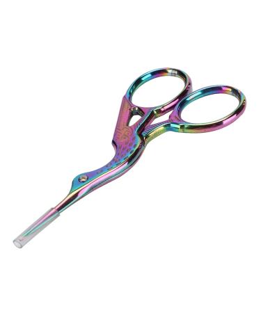 Stainless Steel Nail Art Scissors Portable Professional Nail Art Scissors for Trimming Eyebrows(#1)