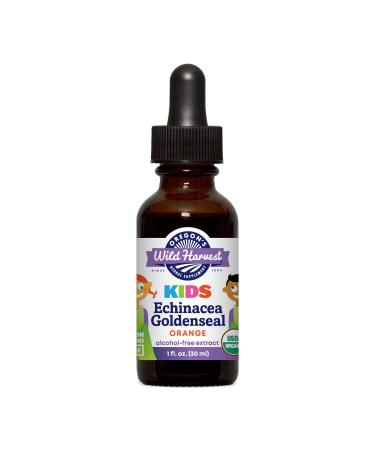 Oregon's Wild Harvest Children's Echinacea Goldenseal Orange Organic Herbal Supplement 1 Fluid Ounce - Buy Online on GoSupps.com