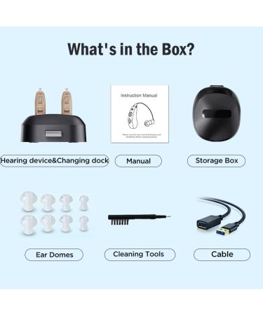Jinghao Sound Amplifier - High-Quality Ear Enhancer with Surround Noise Support & USB Charging (Beige) - International Shipping Available - Buy Online on GoSupps.com