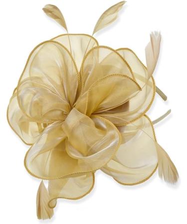xbiez TeaParty Fascinator Headband French Style Derby Hair Clip for Women Organza Flower Headpiece Elegant Church Headband Purple - Buy Online on GoSupps.com
