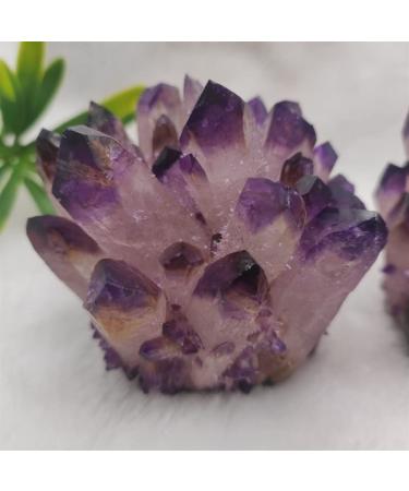 Home Decor 1pcs Natural Amethyst ra Stones Quartz Minerals Gemstone Remove Negative Gifts Natural (Size : 300-400g) (Size : 400-500g)
