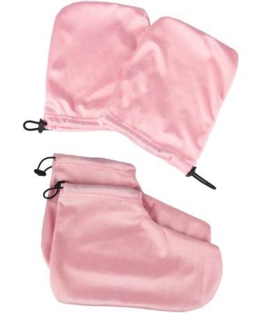 Ipetboom 2 Pairs Gloves Paraffin Glove Hand Mitts for Ladies Parrafin Wax for Hands Disposable Underpads Spa Mittens Paraffin Accessories Bottom Pad Pink Take a Bath 28x20cm Pink - Buy Online on GoSupps.com