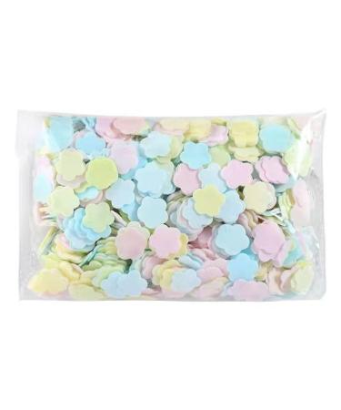 1000 Sheets Colorful Portable Disposable Paper Soap Portable Travel Hiking Washing Hand Bath Toiletry Paper Sheets Confetti Women Kids Soap Cleansers Hand Wash