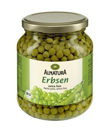 ALNATURA - Petits Pois Extra Fins 340G - L gumes Bio Savoureux et Sains pour une Alimentation quilibr e - Lot De 4